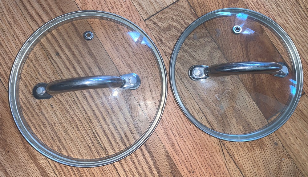 VENTED GLASS HANDLE LID REPLACEMENT ONLY AS SHOWN See Photos