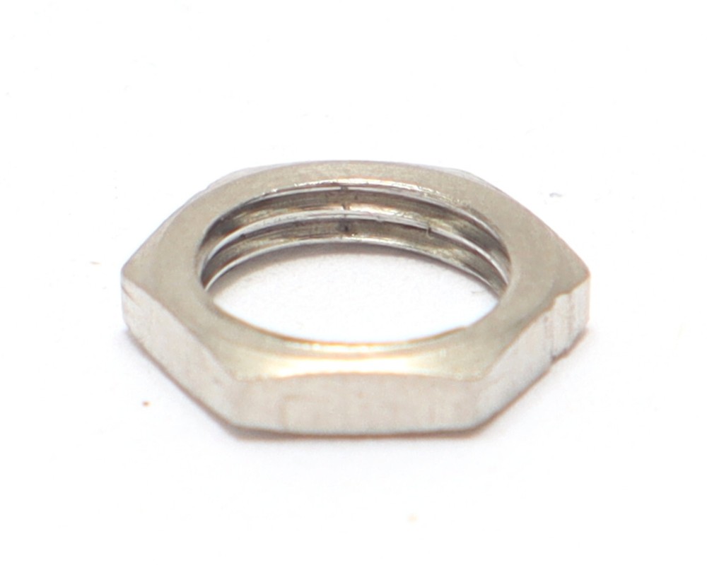 1/4-40 Mini Toggle Switch Nut, Nickel Plated, 50pcs