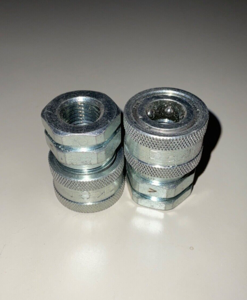 2 pc Quick Coupler, 1/2” Steel Parker