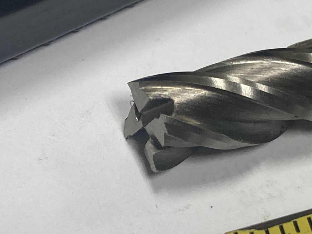 Interstate 720-3209, 3/8" Square, CC, End Mill, Single End, HSS, 4-Flute