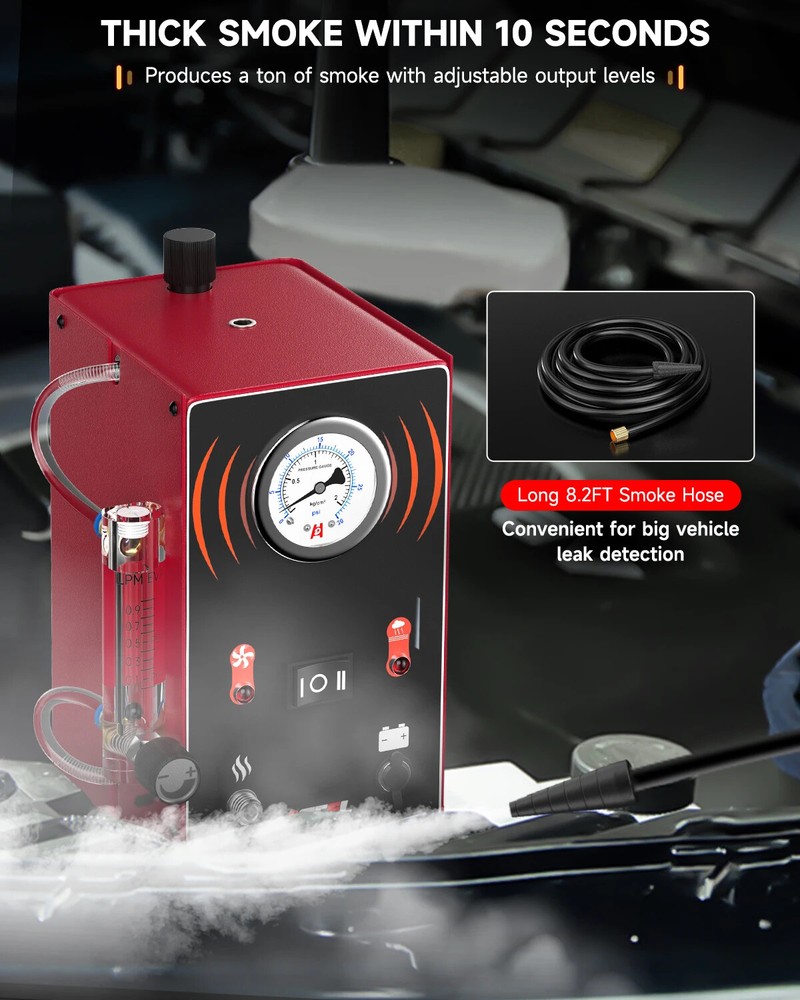 Auto Smoke Leak Detector Evap Pipe Smoke Generator Pipe Leakage Analyzer Tester
