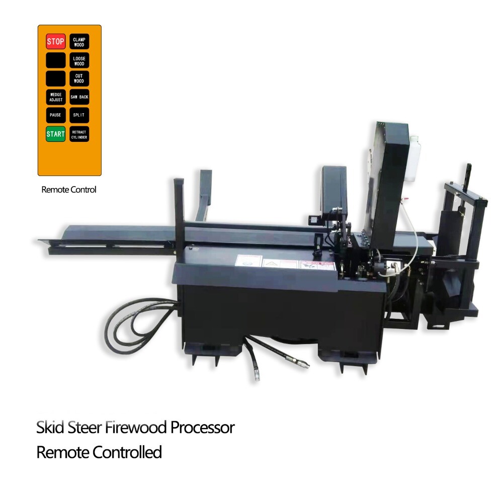 30t Wood Processor Log Splitter Skid Steer Attachment Firewood Processor