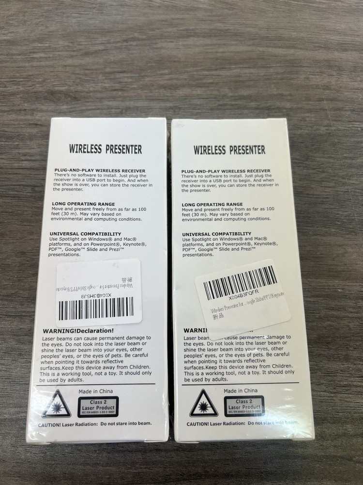 A Pair Wireless PowerPoint Presentation Remote Control