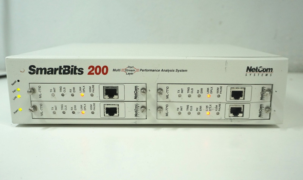 Netcom Sys SMB-0200 SmartBits 200 Performance Analysis Systems ML-7710 Ports x4