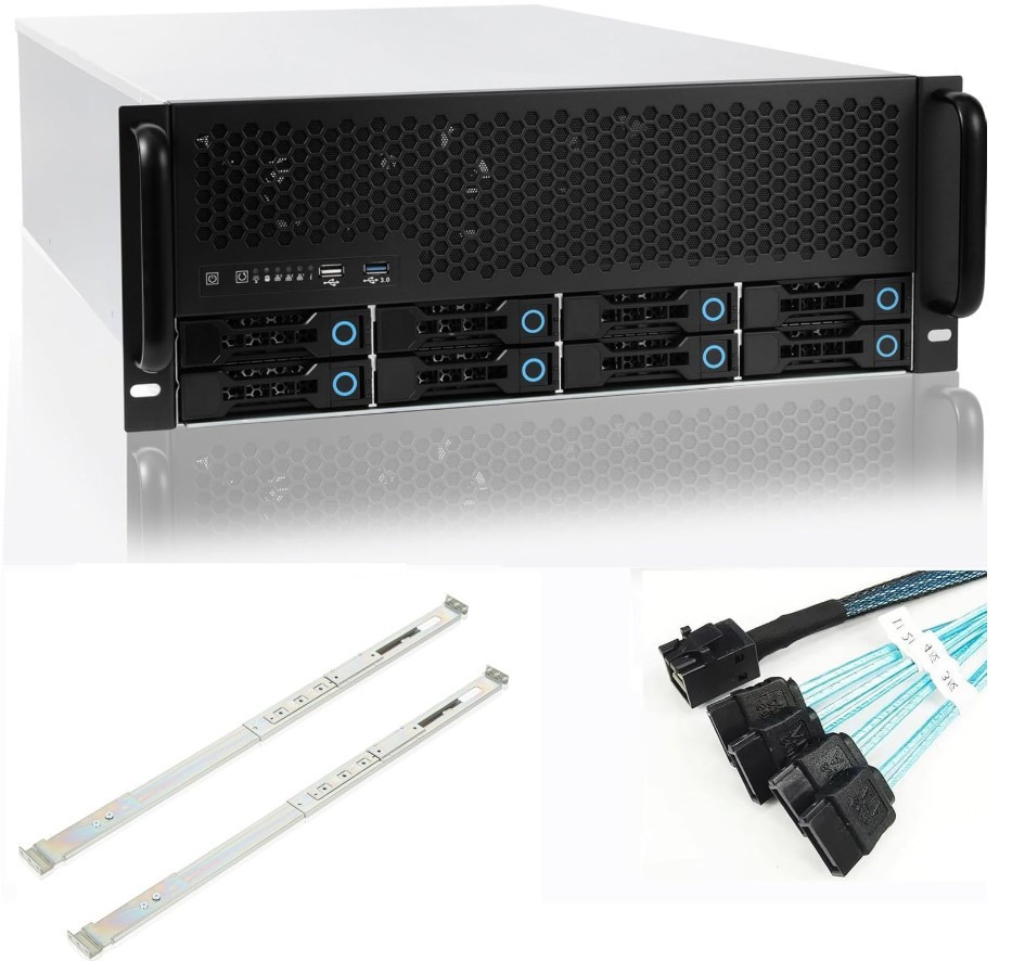 RackChoice 4U Rackmount Server Chassis 8-Bay