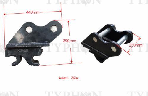 Quick Hitch Quick Coupler for 2.5 tons Mini Excavator Attachment Mechanical NEW