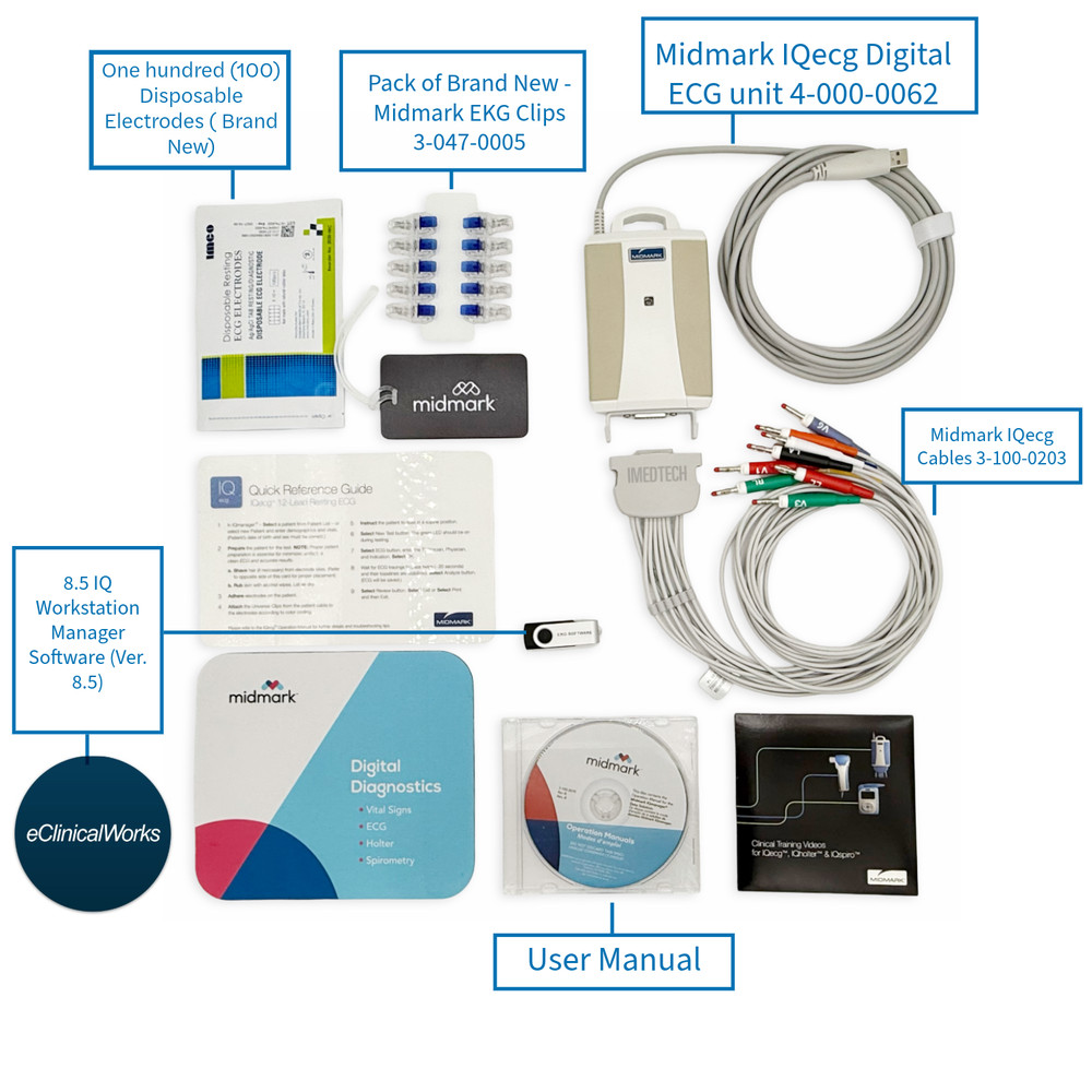 Midmark IQecg ECG Digital Interpretative eClinicalWorks Integration