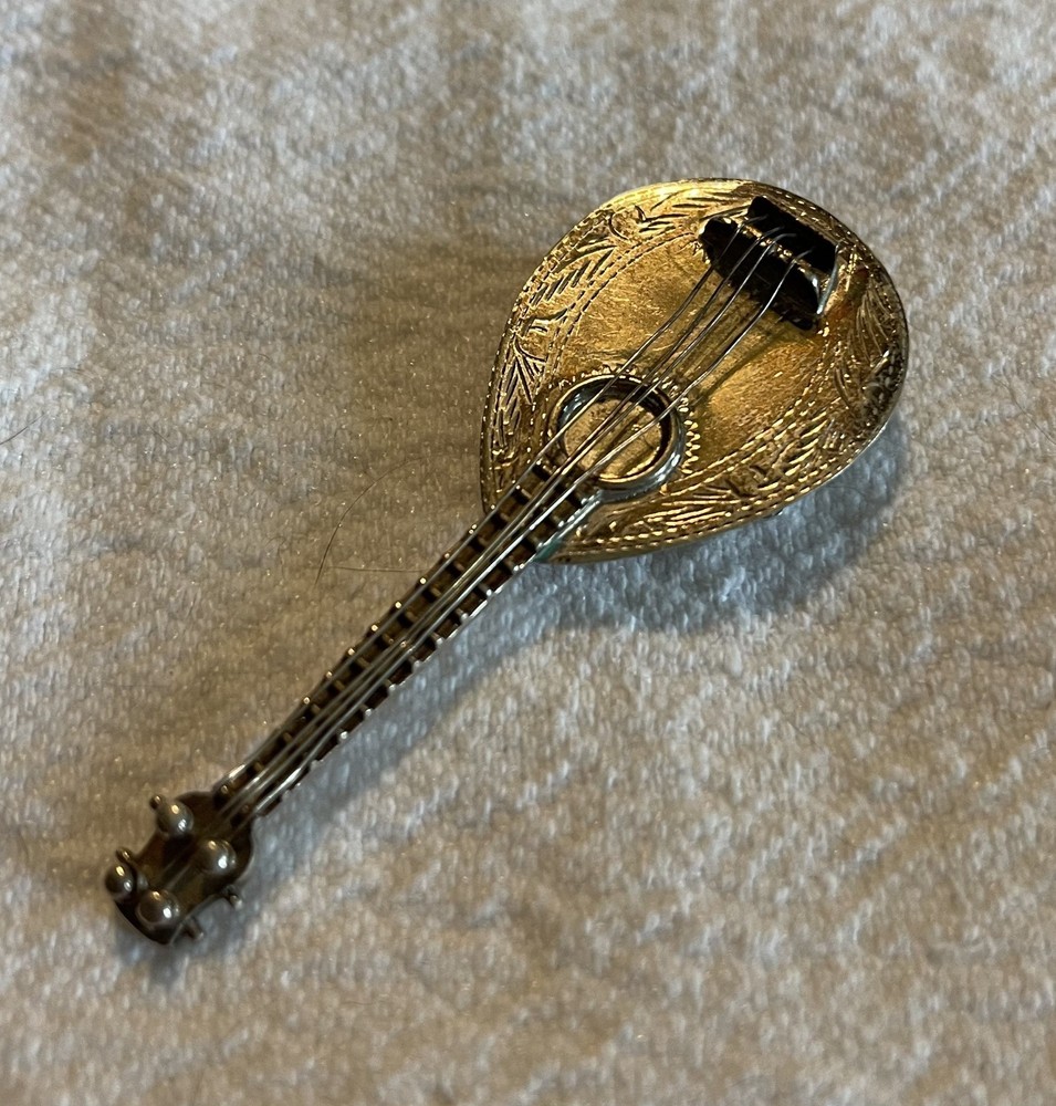 925 Silver Miniature Mandolin Box