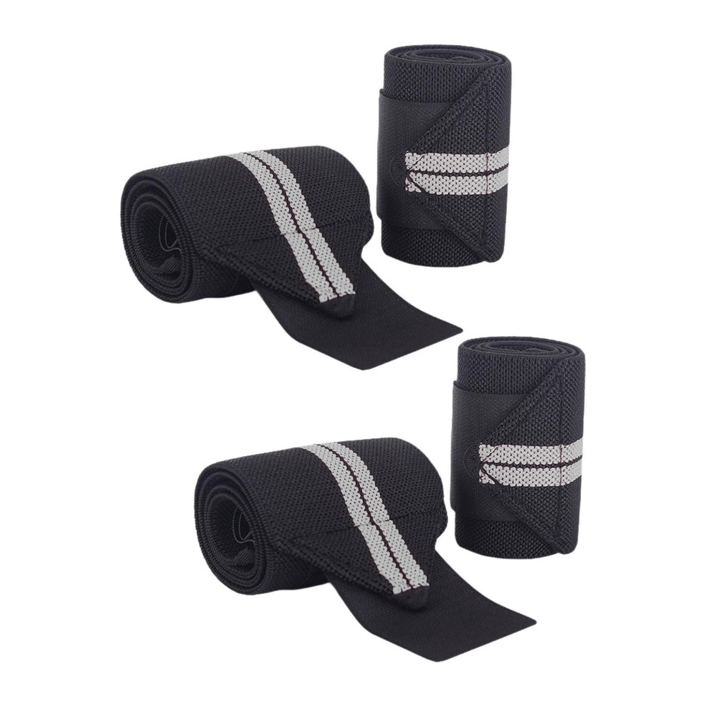 4 Pieces Weight Lifting Straps Compression Wrist Support Braces Hand Support