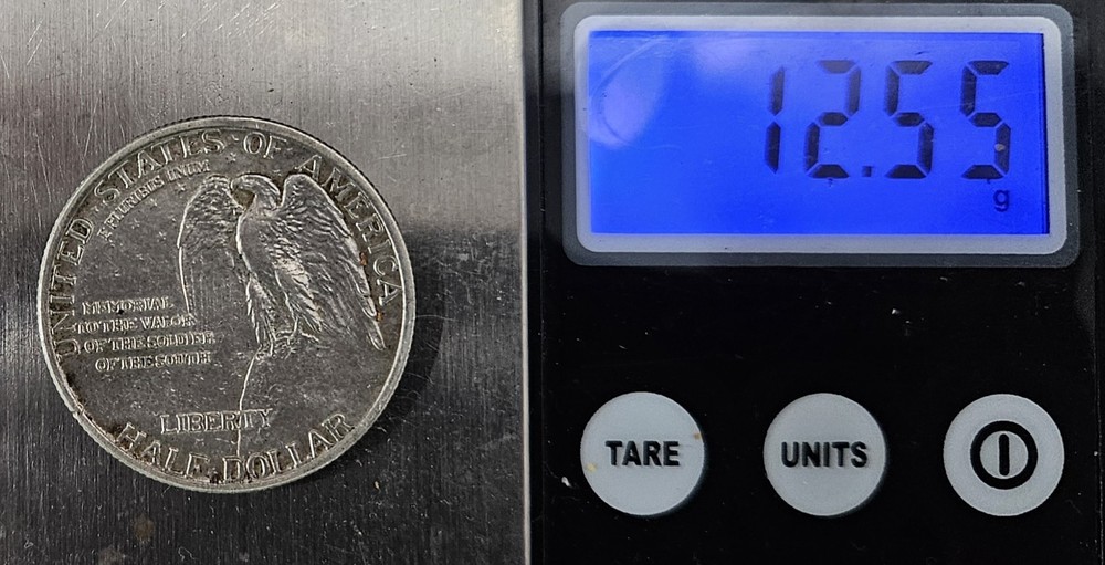 1925 Stone Mountain 90% Silver Half Dollar