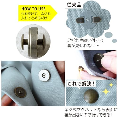 Nippon Chuko Screw-type Magnet Button 5mmx19mm (M75-S)