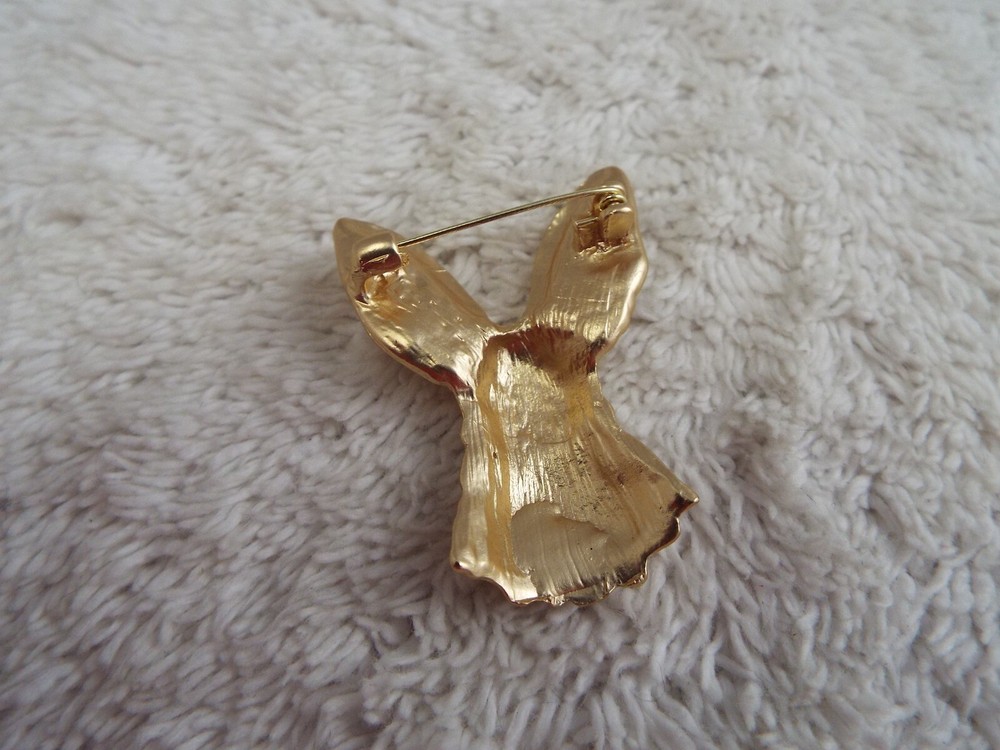 Goldtone Easter Bunny Rabbit Easter Pin (D49)
