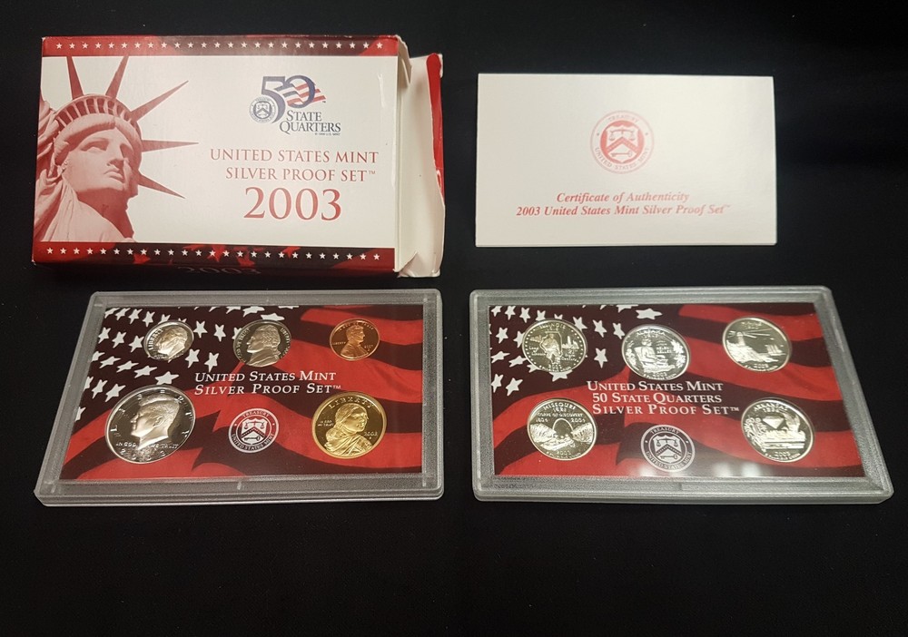 2003 Silver Proof Set. Complete and Original.