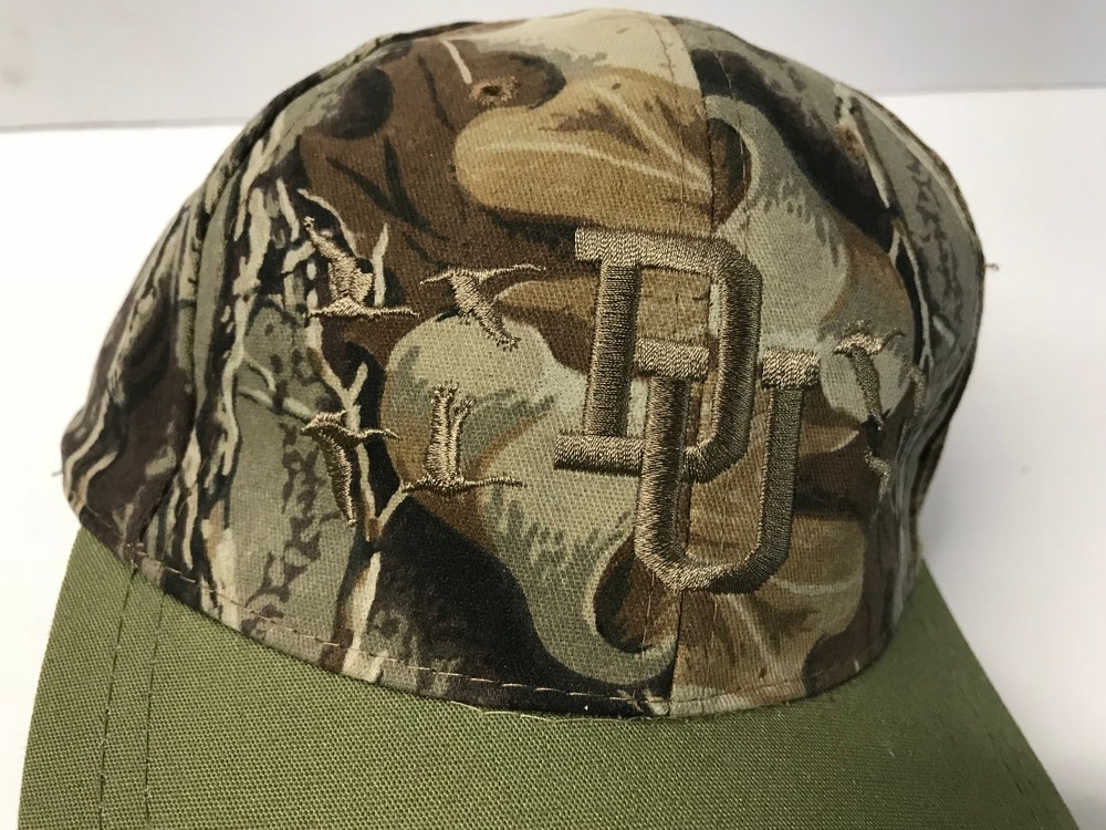 Ducks Unlimited Mossy Oak Camo Strapback Hat