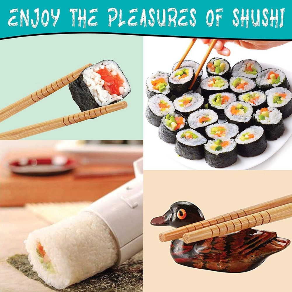 SmileTools Sushi Making Kit, 22 in 1 Roller Maker Medium, Green