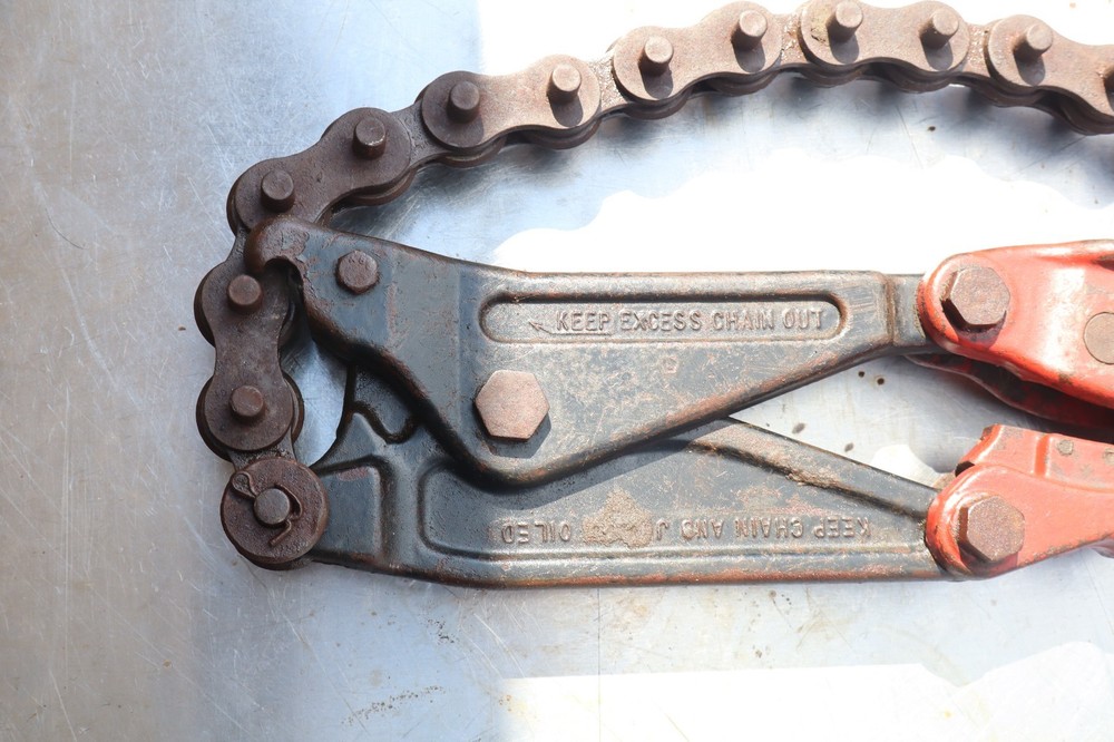 Reed Cast Iron Chain Soil Pipe Cutter Snapper #1