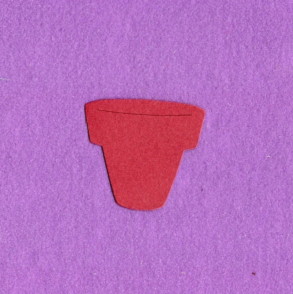 FLOWER POT die cuts scrapbook cards