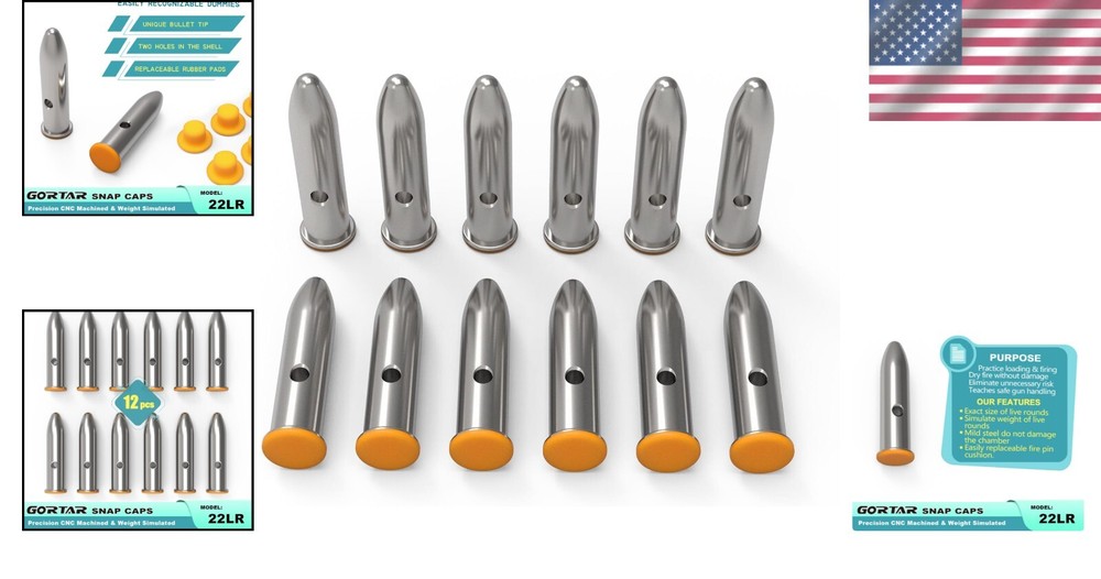 High-Visibility Snap Caps Training Dummy Rounds for Invaluable Skill Development