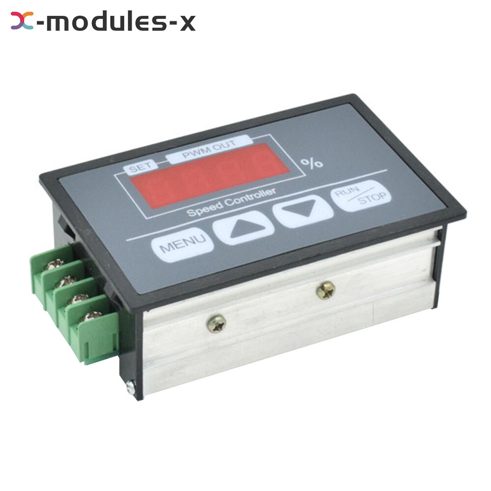 30A 6-60V PWM DC Motor Speed Controller Slow Start Slow Stop Digital Controller