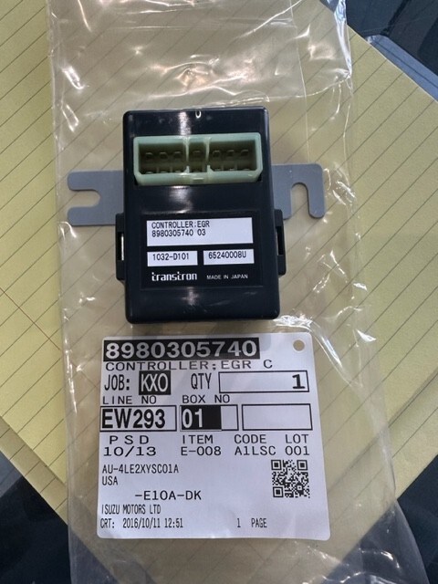 Isuzu 4LE2 Diesel Engine Controller Panel E-ECU 8980305740