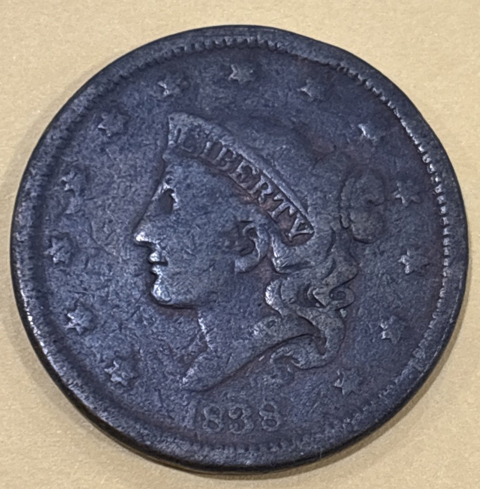 1838 Large Cent