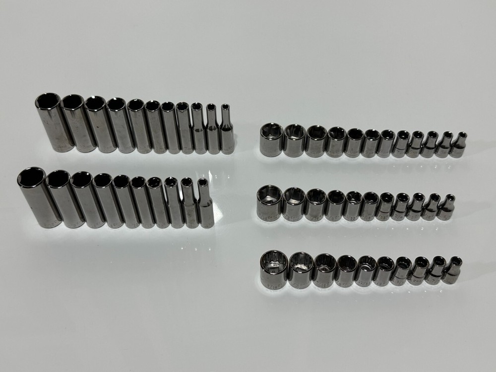 NEW Craftsman Tools USA 54pc 1/4” Drive Metric & SAE Deep & Shallow Socket Set