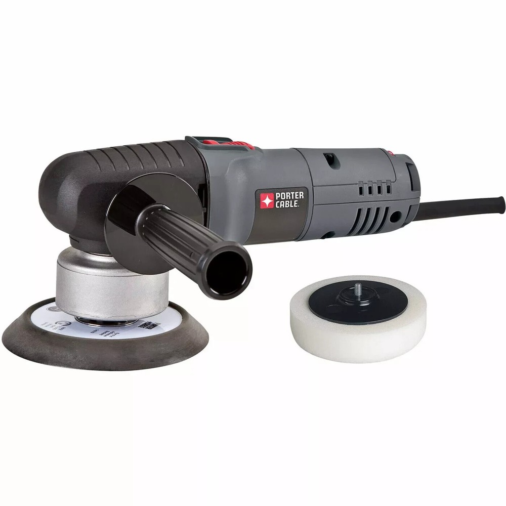 Porter Cable 7346SP 6" Variable Speed Random Orbit Sander PSA Pad + Polish Pad