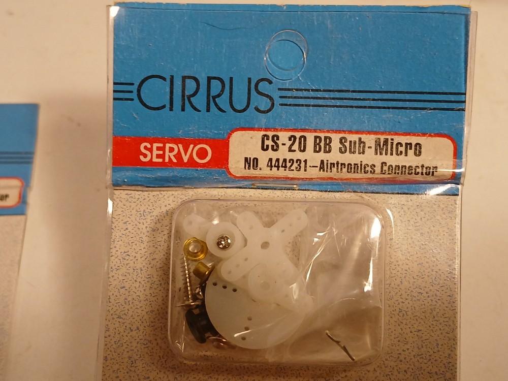 CIRRUS CS-20 BB Molecular Micro SERVOS AIRTRONICS Connector. 2 PACK