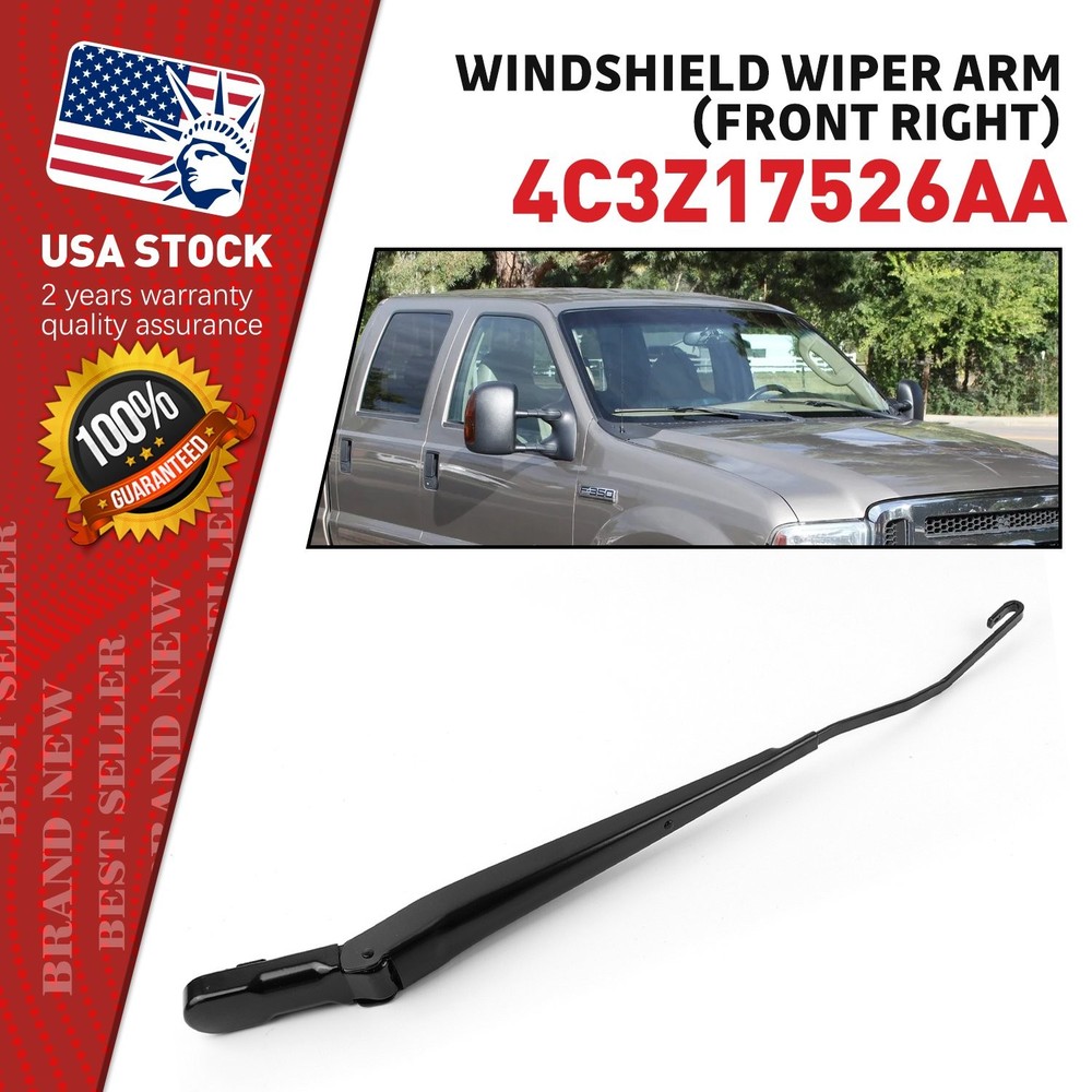 4C3Z17527AA Passenger Right Windshield Wiper Arm Replacement for Ford Excursion