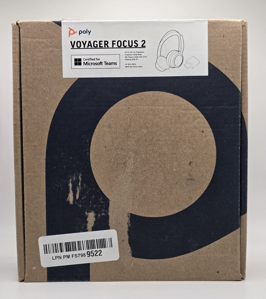 Poly Voyager Focus 2 UC Stereo Bluetooth Headset (Microsoft Teams Certified)