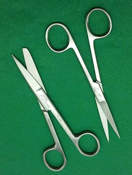 6 O.R Dressing OPERATING Scissors SHARP/SHARP & S/B 5.5" ROUND PATTERN SURGICAL
