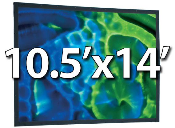 DRAPER 10.5' x 14' 200" Diag. Replacement Surface - MATT WHITE Cinefold Front