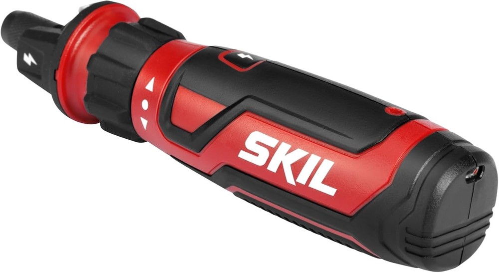 Compact Rechargeable 4V Screwdriver with Circuit Sensor and 45 Bits – LED Light