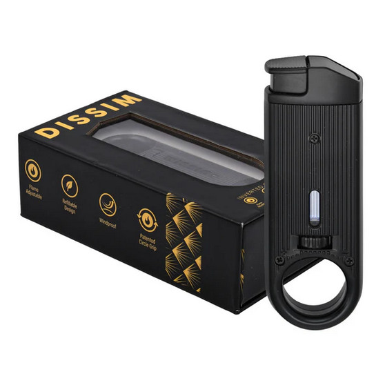 Slim Torch Metal Lighter -Single Torch Windproof Lighter