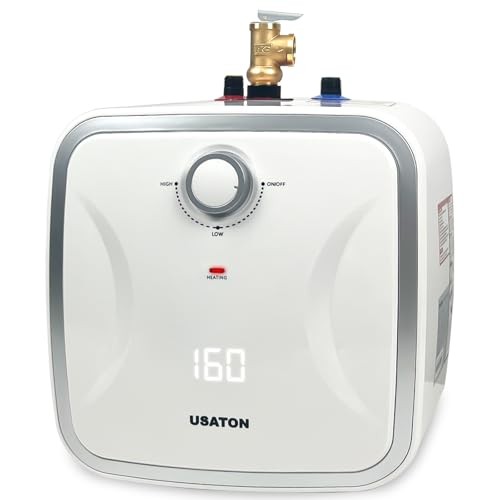 Hot Water Heater Electric - Compact Under Sink Instant Portable Mini 2.5 Gallon