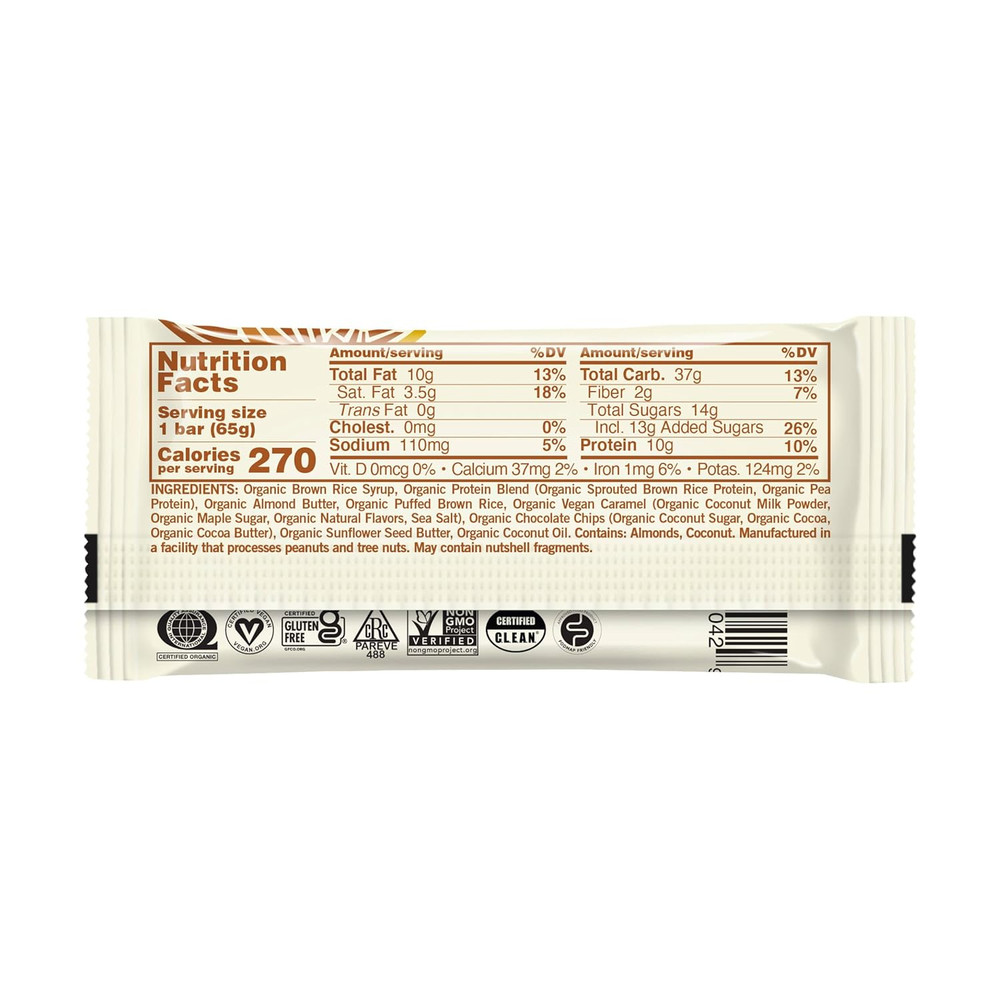 Macrobar, Salted Caramel & Chocolate Chips, 2.3 Ounce