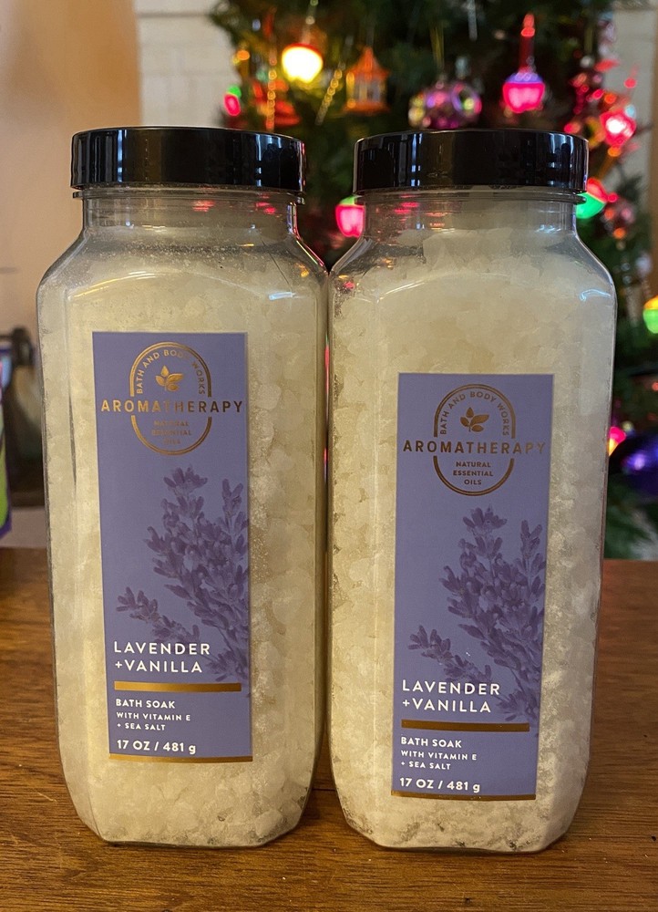Bath & Body Works Aromatherapy Lavender  + Vanilla Bath Soak 2 Pack