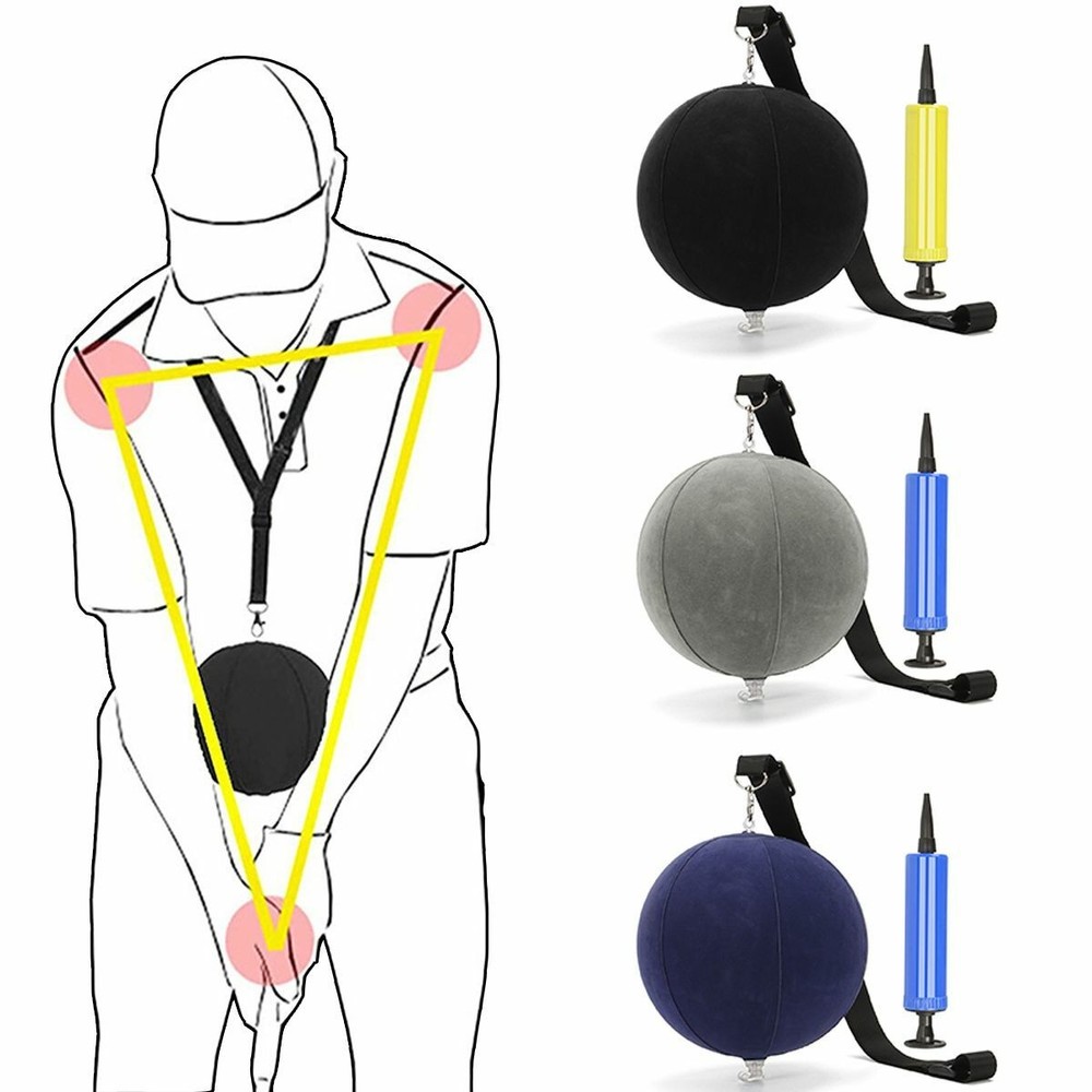 Portable Tour Striker Smart Ball Golf Swing Training Teaching Aids Adjustable