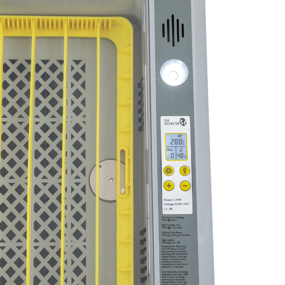 36 Egg Digital Incubator for Chickens and Poultry with Automatic Control