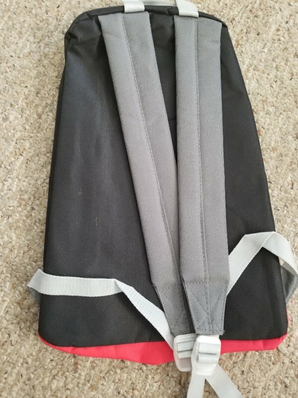 NWT Red and Black WEXFORD Basic Backpack Padded Straps