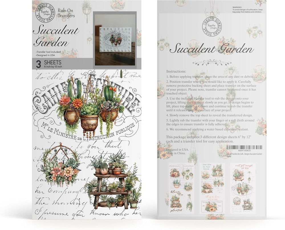 Rub on Transfers for Crafts