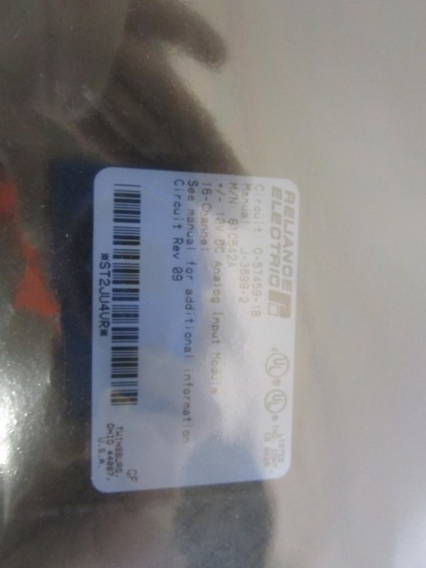 RELIANCE ELECTRIC INPUT MODULE 61C542A NSMP