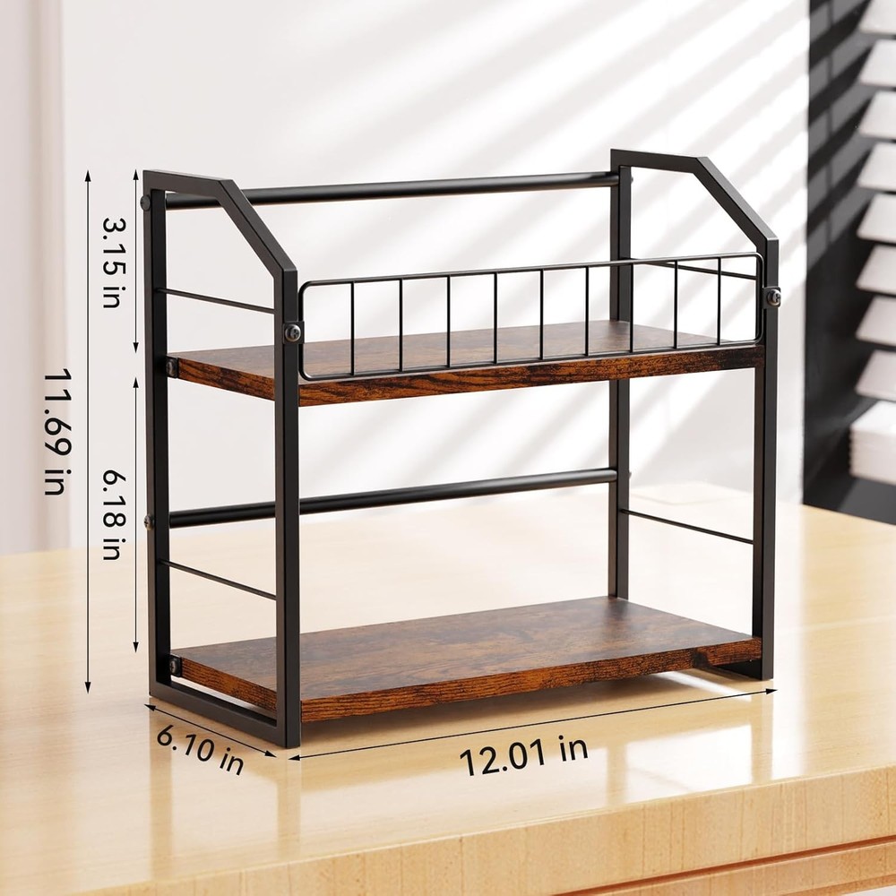 Double-tier CD rack (two-piece set), accommodates 120 standard CDs, brown