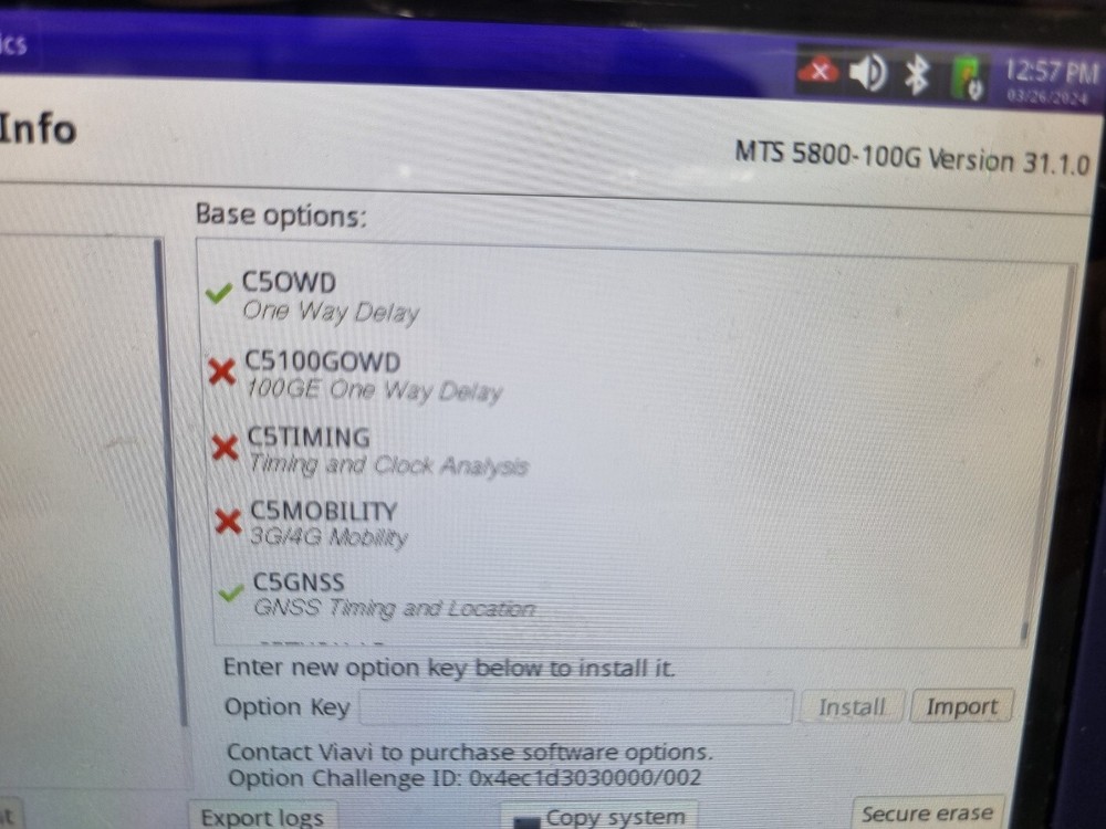 VIAVI MTS 5800 Network Tester (100GbE)