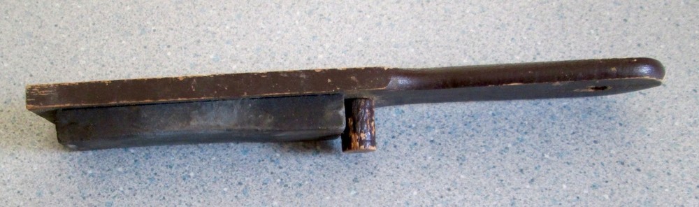 Vintage Wood Base Whetstone Sharpening Stone