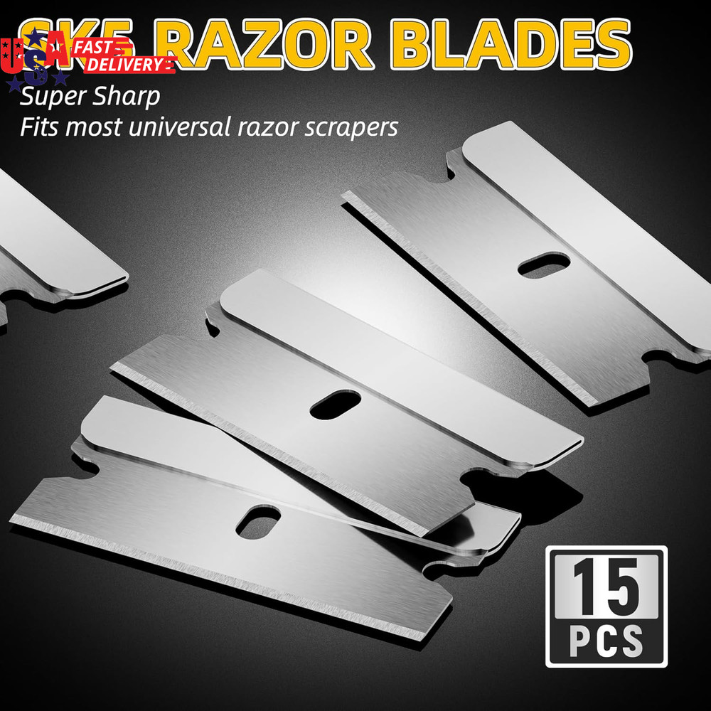 2 Pack Razor Blade Scraper with 30 Pcs Blades - Scraper Tool - Scraper for Clean