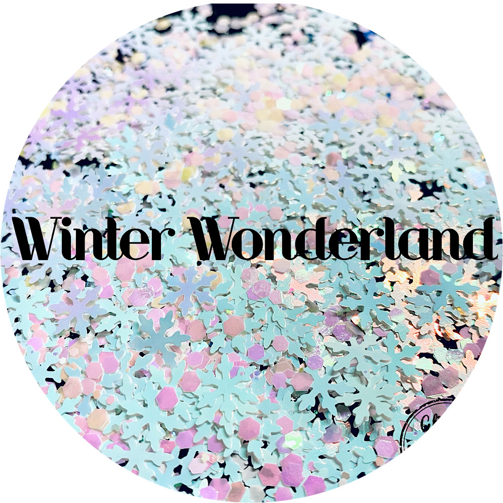 Premium Polyester Glitter - White Snowflake Christmas Mix