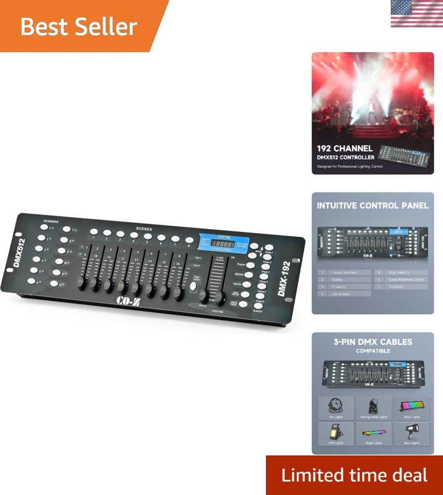 192 DMX 512 Controller - Elevate Your Stage Lighting for Unforgettable Events