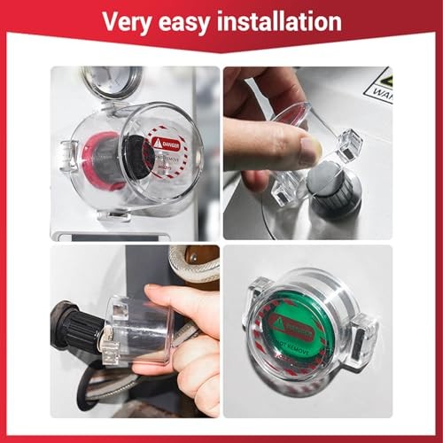 Round Push Button Switch Protective Cover, Transparent Strong Magnet Cover