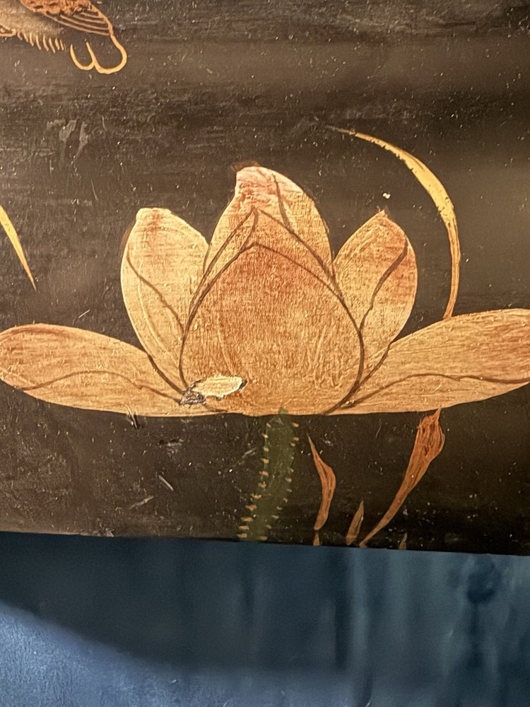 Japanese large old lacquerware box